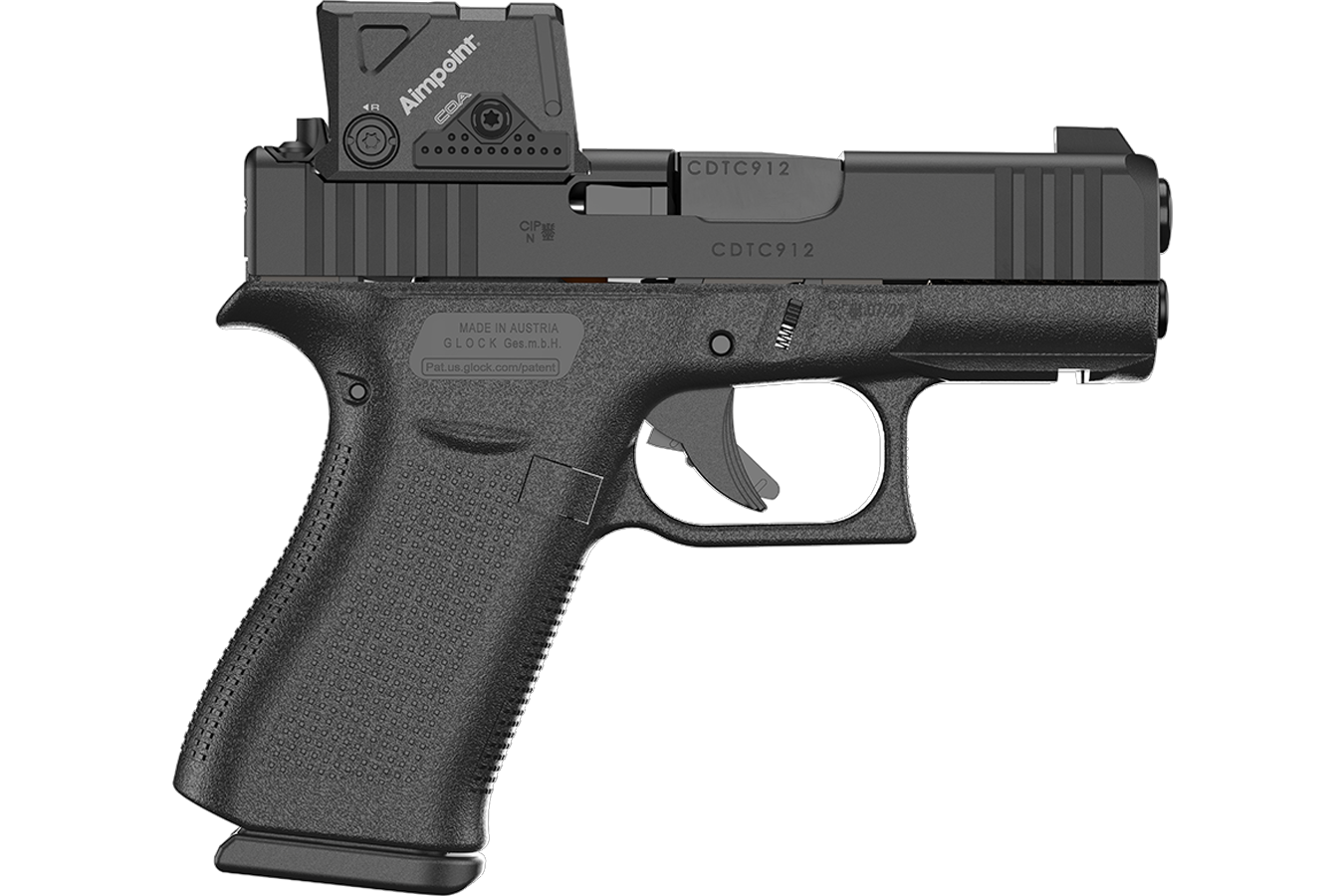 Glock 43X MOS 9mm Pistol with Aimpoint COA Optic (LE)
